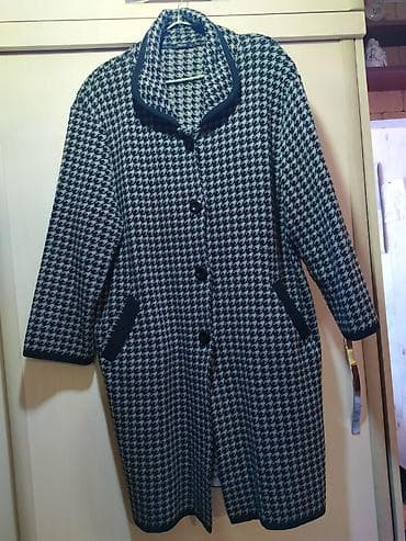 Qadın Jaket/manto. 54razmer - Naxış: klassik “it dişi” (hounds­tooth) — 1