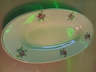 qab qaşiq: Porcelain servis likyonu – oval forma SSRİ dövrünün orijinal Baranovka — 3