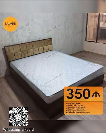 İkinəfərlik çarpayı, Bazalı, Matras ilə, Siyirməsiz lalafo.az -da İkinəfərlik çarpayı, Bazalı, Matras ilə, Siyirməsiz