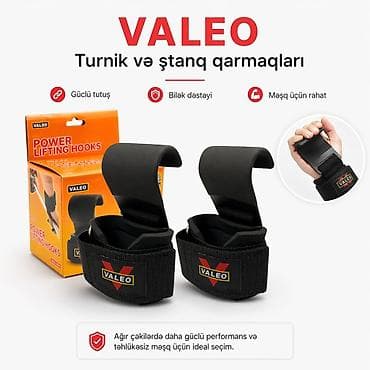 Турники и брусья: VALEO turnik və ştanq qarmaqları - Güclü tutuş: Bərk polad qarmaqlar — 1