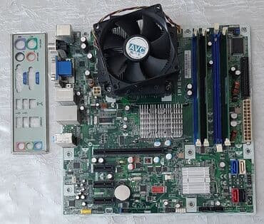 Kompüter ehtiyyat hissələri: Bundle satılır Ana plata + CPU + Kuler + Ram - 20 AZN Platada 1 — 2