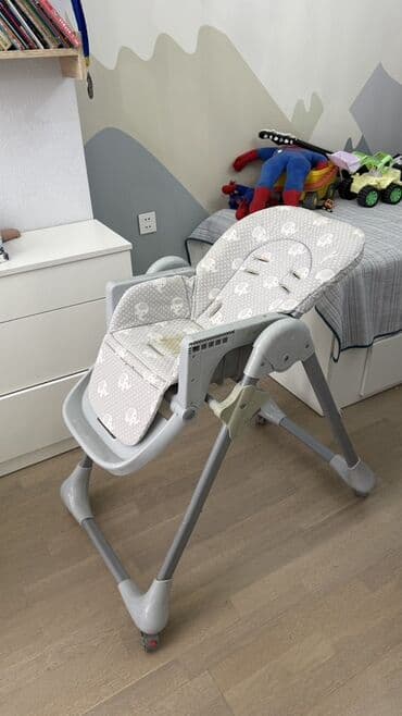 Столы для кормления: Uşaq yemək stulu - Rəng: boz - Yumşaq, yuyula bilən oturacaq örtüyü — 3