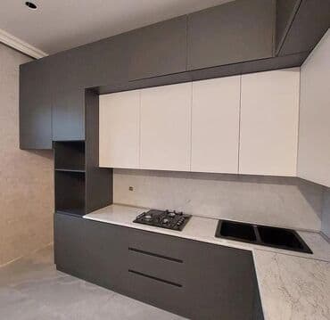 кухонный гарнитур бу: Sifarişlə mətbəx dəsti, Özü çəkən petlələr, MDF, Kredit var, Pulsuz çatdırılma — 6