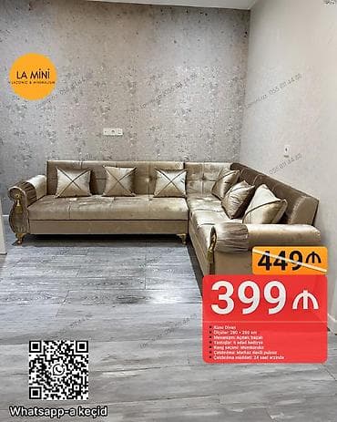 Künc divan, Açılan, Bazalı, Parça, Şəhərdaxili pulsuz çatdırılma