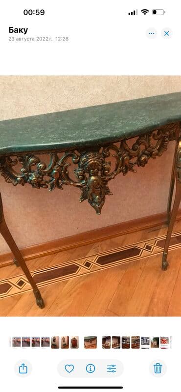 mərmər masa: Divardan masa, Açılmayan, Mərmər — 4