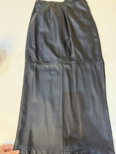 dəridən qadın ətəkləri: Midi Ətək, Dəri, M — 2