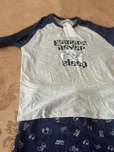 детская слип пижама: Uşaq üçün oyun temalı pijama dəsti - 2 hissəli dəst: uzunqollu köynək — 1