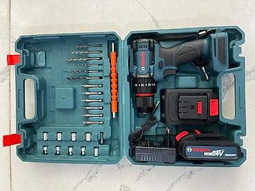 matkap: Bosch 24V akkumulyatorlu şurupdrever dəsti Məhsulun tərkibi: - 24V — 2