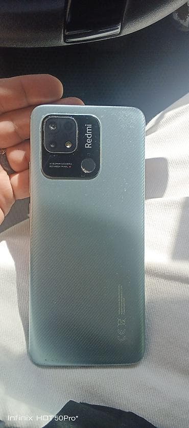 optimal telefon: Redmi 10C, 128 GB, rəng - Yaşıl, Barmaq izi — 1