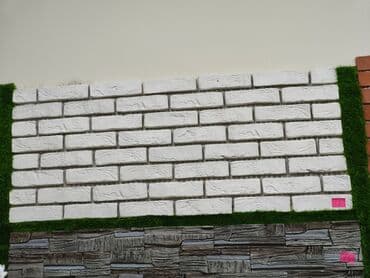 daraq panel: Dekorativ divar panelləri – ağ kərpic fakturalı - Material: yüngül — 1