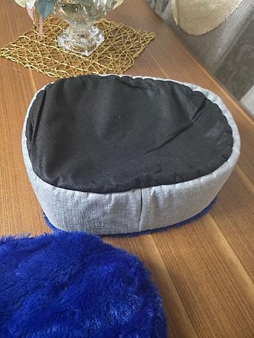 it boyunbağı: Mavi rəngli yumşaq ev heyvanı yatağı - Növ: Pişik və kiçik itlər üçün — 4