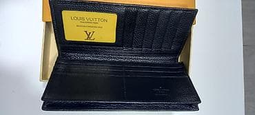 qara cantalar: Lous Vuitton dəri,kişi cüzdan. Hədiyyəlik,gündəlik istifadə üçün — 3