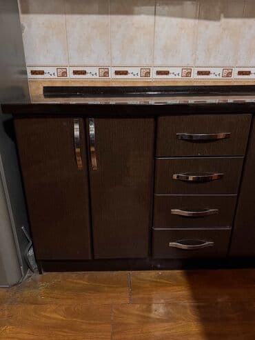 мебель для кухни бу: Mətbəx mebeli dəsti - Üst və alt şkaflardan ibarət funksional dəst - — 3