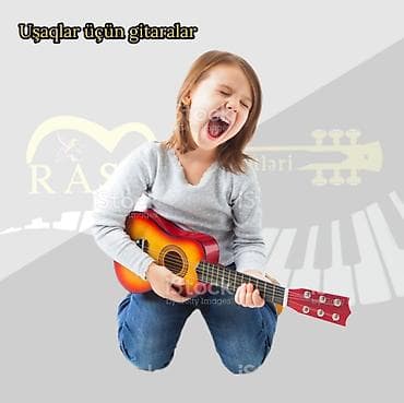 Gitara, uşaq gitarası, qitar,qitara, detski gitara Rast musiqi