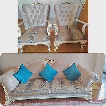 ikinci el kunc divan: İşlənmiş, Divan, 2 kreslo — 1
