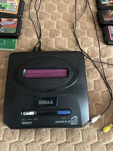 evvoli tv: SEGA Mega Drive 2 (16-Bit) oyun konsolu seti Komplekt: - SEGA Mega — 5