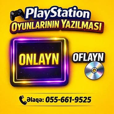 playstation oyunları: PlayStation oyunlarının yazılması xidməti - PS oyunlarının konsola — 1