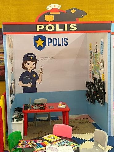 Uşaq üçün modul mini-şəhər oyun zonası – Polis, Xəstəxana və — 6