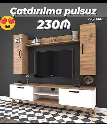 kombi ehtiyyat: Yeni, Düz TV altlığı, Polkalı — 1