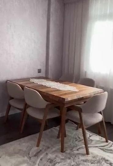 Mətbəx üçün, Açılan, Dördbucaq masa, 4 stul