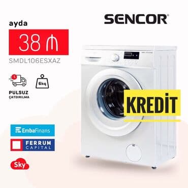 irshad electronics: Paltaryuyan maşın 6 kq, Yeni, Avtomat, Qurutma var, Kredit var, Pulsuz çatdırılma — 1