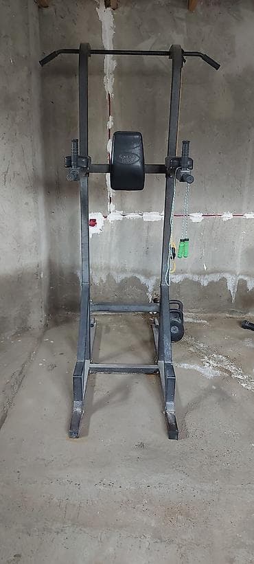 Турники и брусья: Çoxfunksiyalı güc stansiyası – turnik, dips və press üçün Green Hill — 3