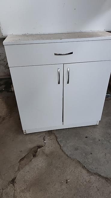 Салонная, медицинская мебель: Ağ rəngli modullar – salon və ya məişət üçün saxlama mebeli dəsti — 2