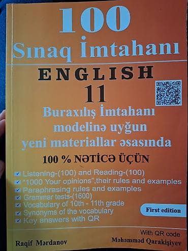 100 Sınaq İmtahanı – English 11(First edition) *Səliqəli ve təmizdir*