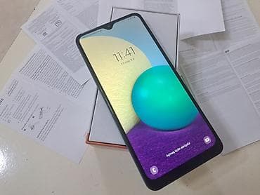 bakida kamera satisi: Samsung Galaxy A02, 32 GB, rəng - Göy, Düyməli, Sensor, Barmaq izi — 10