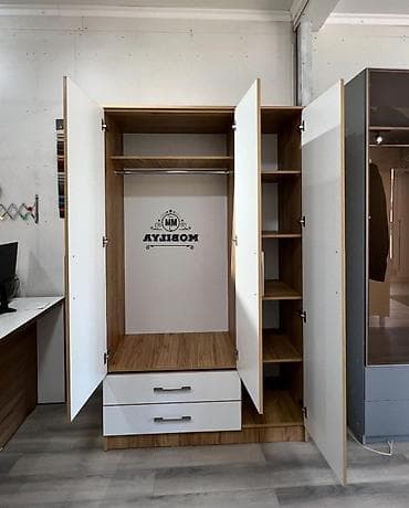 Диваны: Новый, Распашной, 3 двери Прямой шкаф, Гардеробный шкаф, Азербайджан — 3