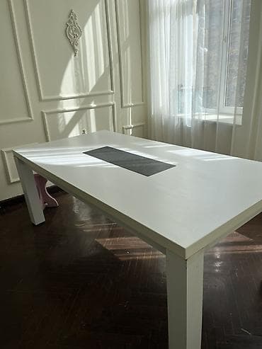 Dördbucaq masa, Siyirməsiz, Laminat, Zəmanətsiz