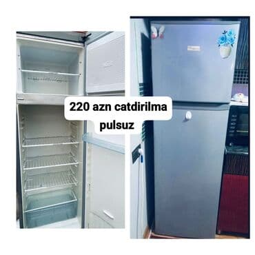 Plitələr və bişirmə panelləri: İkiqapılı məişət soyuducusu - Rəng: boz/metallik - Yuxarıda dondurucu — 1