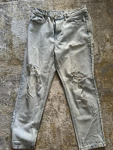 şort: FB Sister “Mom’s Fit” cins şalvar - Ölçü: XL (etiket üzərində — 2