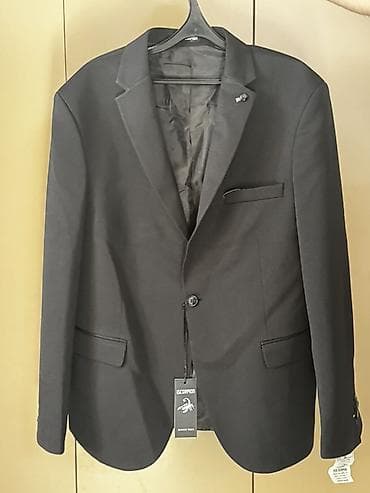 Kişi dəbli klassik pencək – Scorpion - Rəng: qara - Kəsim: tək sətir