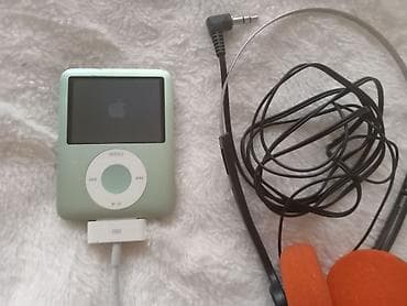 qulaq: Məhsul: Apple iPod nano (3‑cü nəsil), yaşıl rəng 8 gb+kabel +qulaqcıq — 4