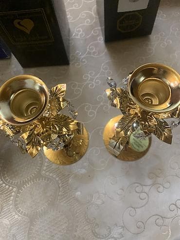 ritual şamlar: QUTUDA İŞLƏNMƏMİŞ‼️‼️‼️ Crystal Temptations şamdan dəsti - Brend — 1
