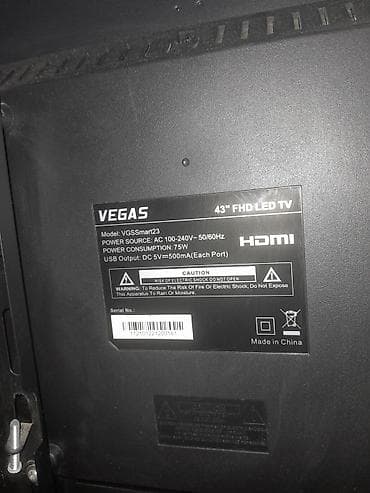 DVD və Blu-ray pleyerlər: VEGAS 43" FHD LED Smart TV Model: VGSSmart23 - Ekran: 43 düym, Full — 2