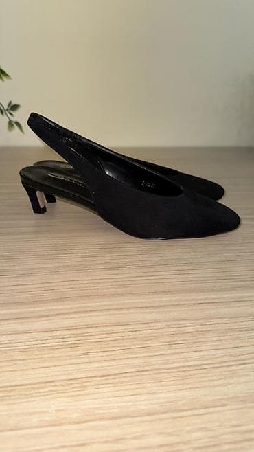 tufli: Qadın ayaqqabısı – klassik qara slingback - Brend: Sanotti (daxili — 1