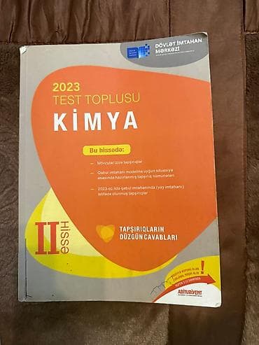 Məhsul: “2023 Test Toplusu – Kimya (II hissə)” Nəşriyyat/İstehsalçı lalafo.az -da Məhsul: “2023 Test Toplusu – Kimya (II hissə)” Nəşriyyat/İstehsalçı