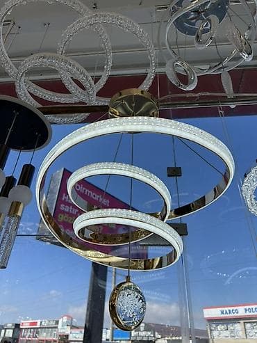 isiqlandirma: Led Çılçıraq, 4 və daha çox lampa, Metal — 8