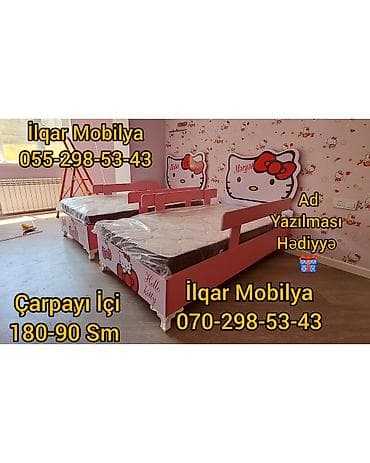 ucuz kravat: Oğlan və qız üçün, Yeni, Çarpayı, Bazasız, Matrassız, Siyirməsiz — 7