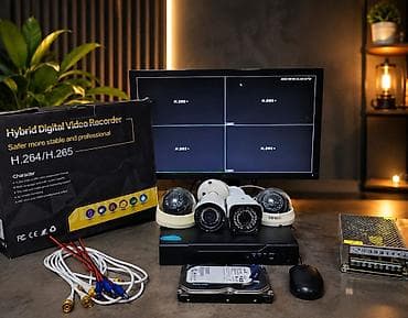 Tam təhlükəsizlik kamera sistemi paketi - Monitor - 4 çıxışlı DVR lalafo.az -da Tam təhlükəsizlik kamera sistemi paketi - Monitor - 4 çıxışlı DVR