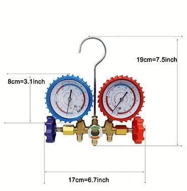 qaz pecleri: Manifold olçmə cihazı Model: TOOL 05-SET Kondisionerin doldurulması — 3
