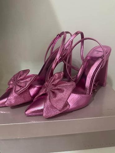 spor ayaqqabı: Bershka, Ölçü: 36, rəng - Çəhrayı, Yeni — 1