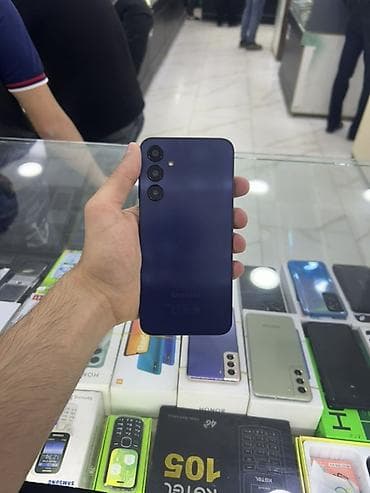 telefon qoyan: Samsung Galaxy A25, 128 GB, rəng - Mavi, Barmaq izi — 1