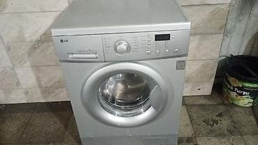 LG paltaryuyan maşın – ön yükləməli, gümüşü rəng. - Direct Drive — 2