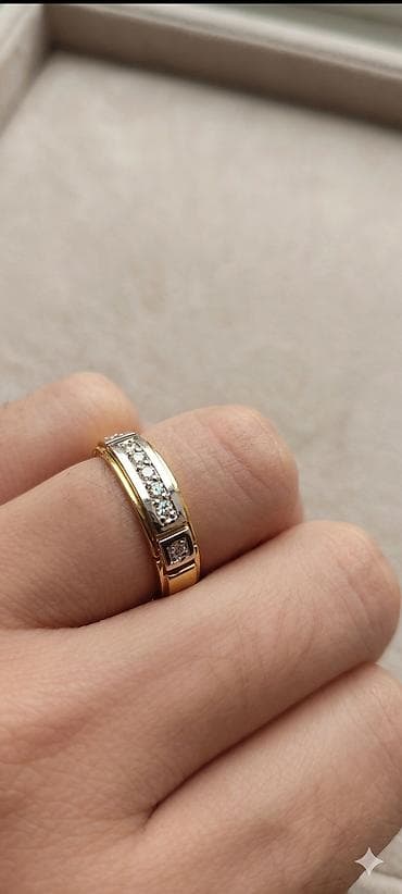 oğlan nişan üzükləri: Nişan, Üzük, Sarı qızıl, 750 Əyar, Brilyant — 4