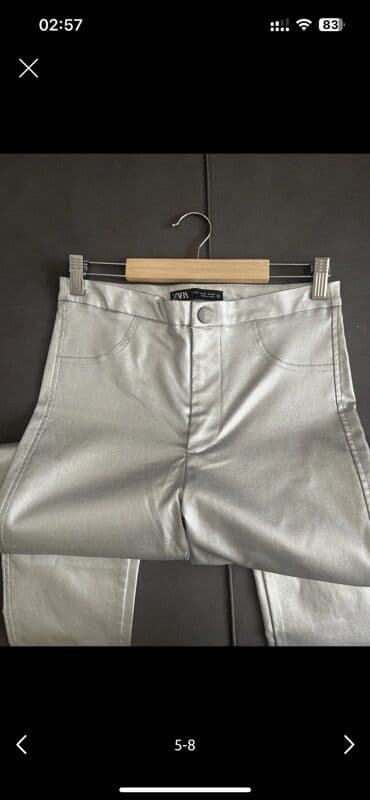 2023 eynek modelleri: Zara metalik şalvar. bir iki defe geyilib — 7