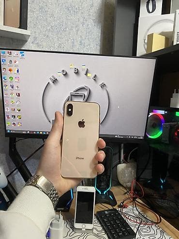 apple iphone 13 pro max: IPhone Xs, Qızılı, Face ID — 4