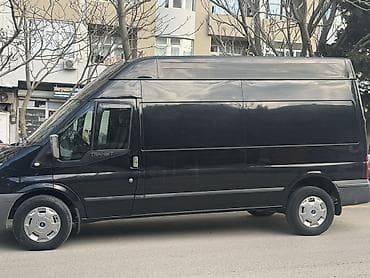 06 maşinlar: Yükdaşıma üçün geniş həcmli qara rəngli Ford Transit furqon seher — 2